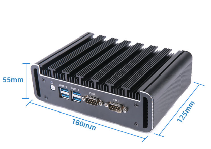 无风扇散热工控电脑主机I3I5I7四代五代双网双com嵌入式